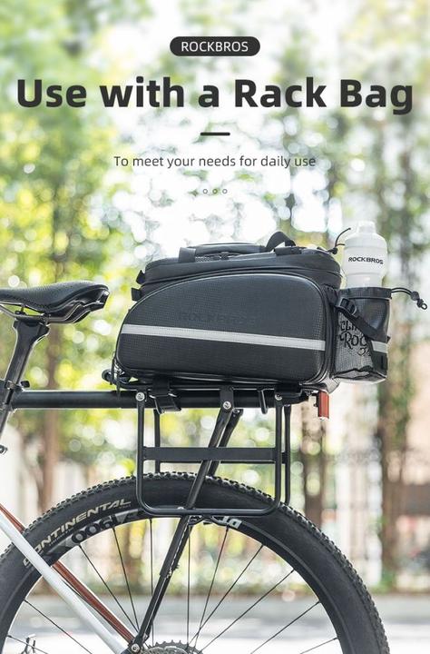 Actual product image Rockbros 33210004001 bicycle rack with shelf - black