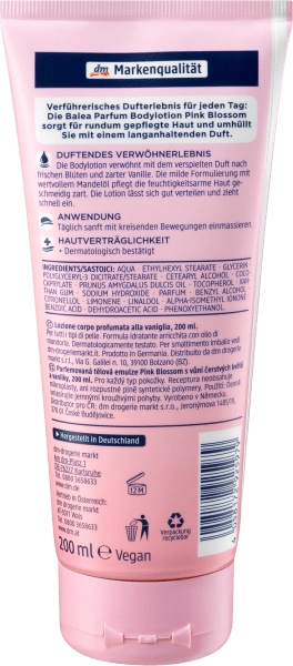 Produktbild dm Balea Parfüm Bodylotion Pink Blossom (Körperlotion)