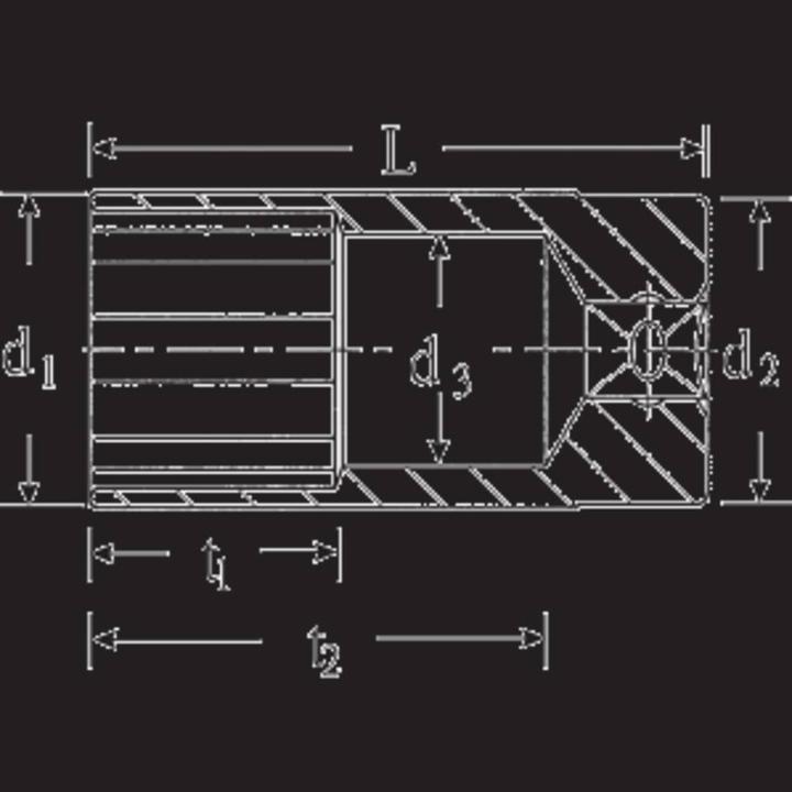 Actual product image Stahlwille 51a Sockets 1/2 9/16 (9/16")