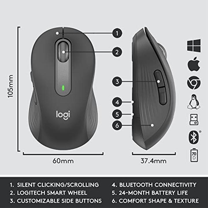 Image du produit Logitech Signature MK650 Combo (DE, Sans fil)