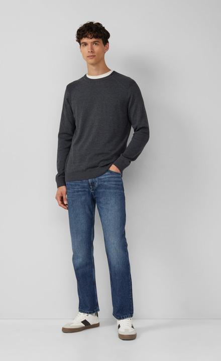 Produktbild s.Oliver Strickpullover Pullover aus Moulinéstrick mit Crew Neck und Raglanärmeln (M)