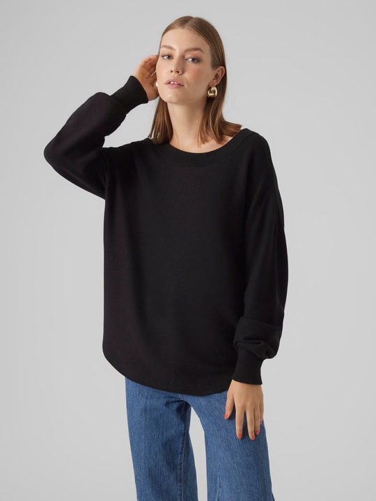 Actual product image Vero Moda VMNANCY LS BOATNECK PULLOVER GA EXC Knitted jumper (S)