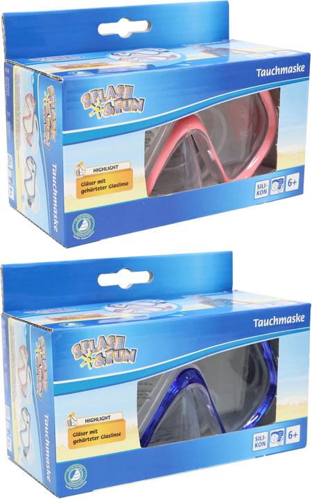 Image du produit Splash & Fun Masque de plongée Junior 6+, 2 couleurs, silicone