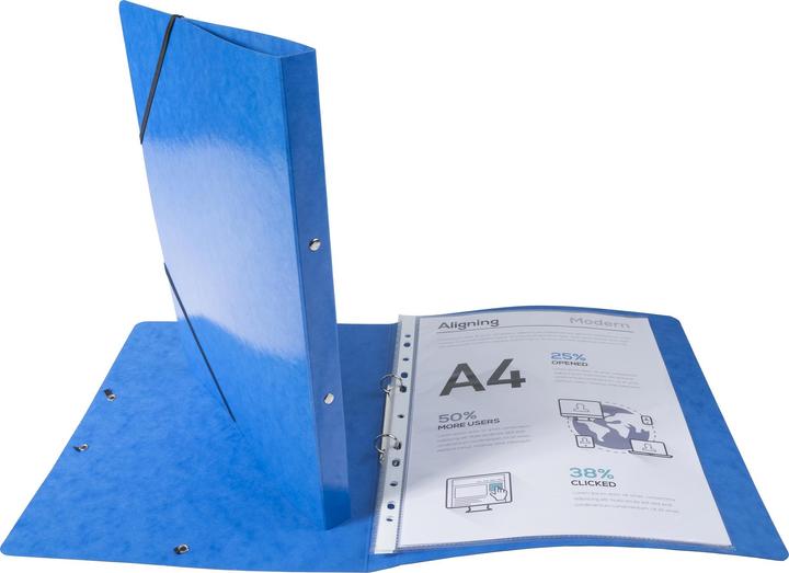 Image du produit Exacompta Classeur à anneaux Iderama 2 anneaux bleu foncé (A4, 20 mm, 1 pièce(s))