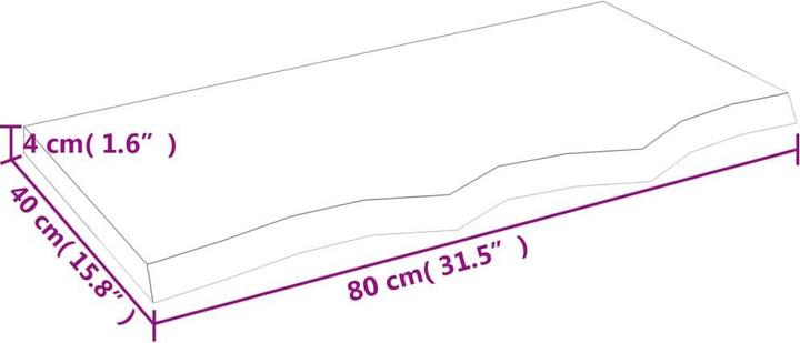 Actual product image VidaXL Gianna (80 x 4 x 40 cm)