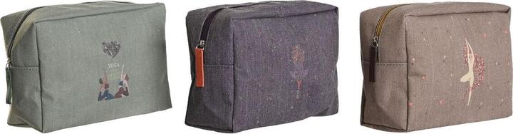 Produktbild DKD Home Decor Reise-Toilettentasche Braun grün Burgunderrot 20 x 8 x 14 cm