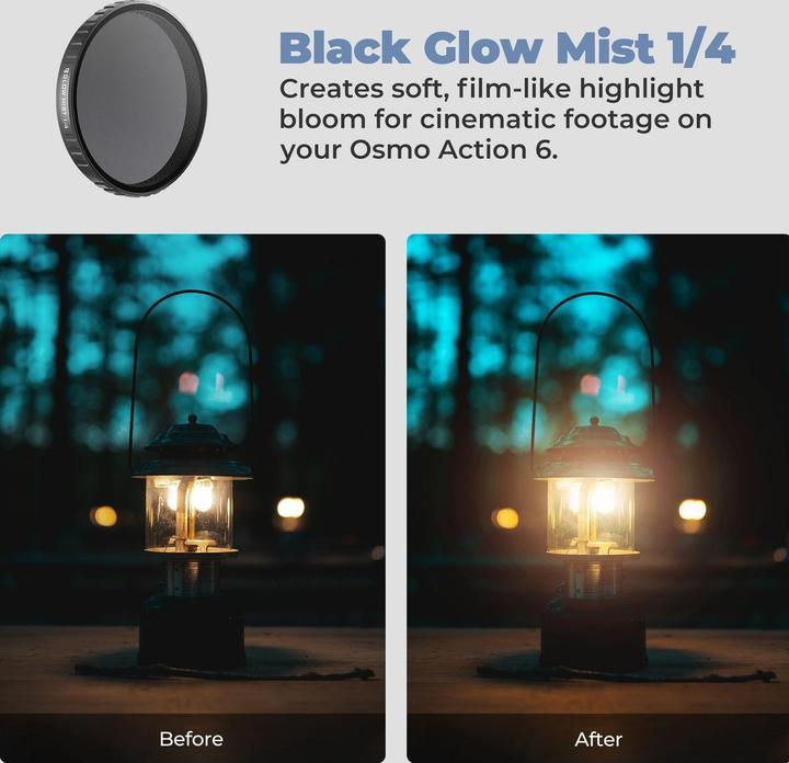 Actual product image Freewell Osmo Action 6 Glow Mist 1/4 Filter