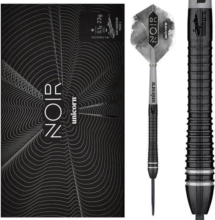 Produktbild Unicorn Gary Anderson Noir Phase 6 - Deluxe Steel Darts (24 g)