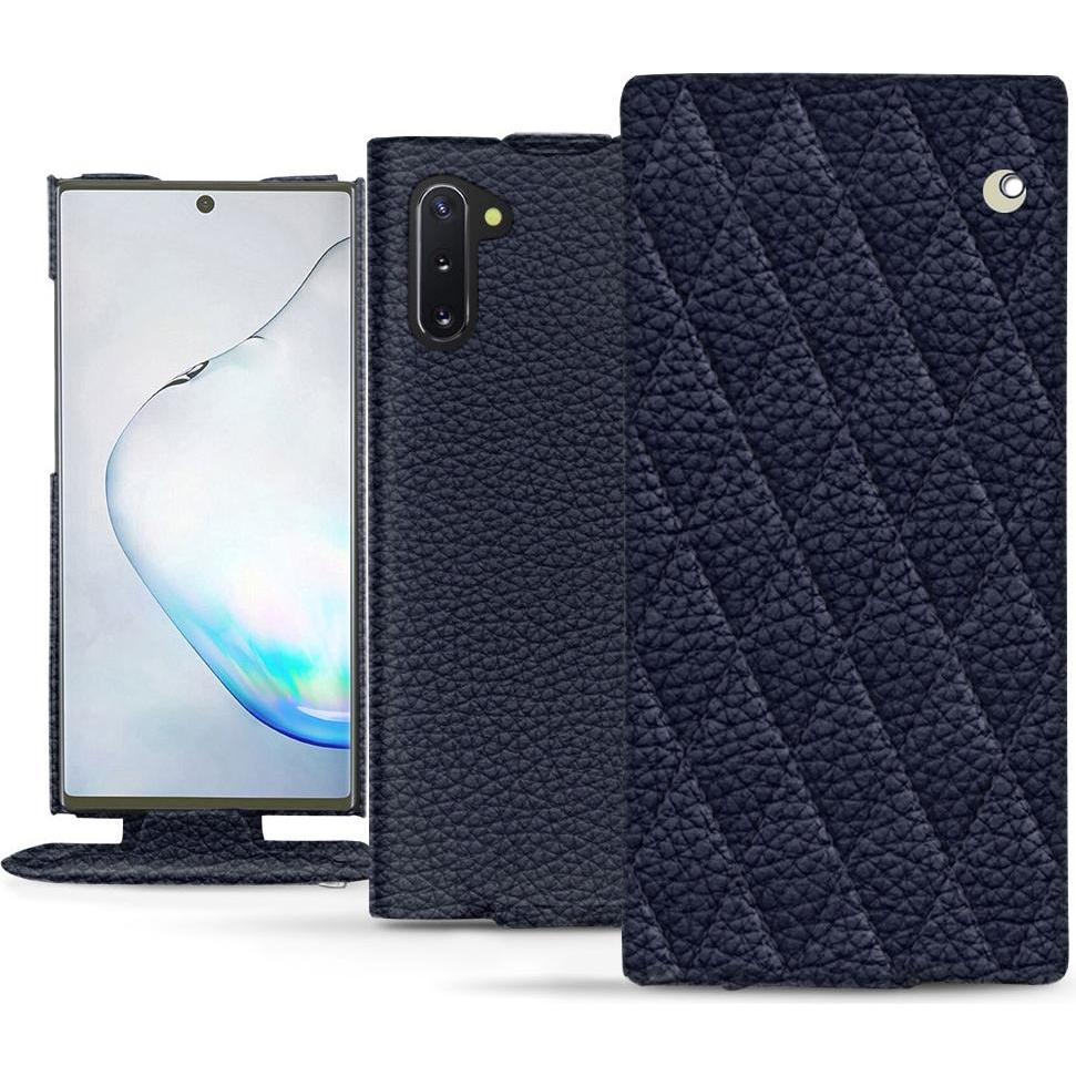 Noreve Lederschutzhülle vertikal (Samsung Galaxy Note 10), Smartphone Hülle, Violett