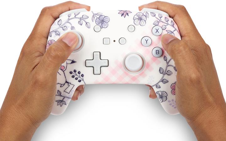 Actual product image PowerA Enhanced Wireless Controller Pikachu Garden (Switch OLED, Switch Lite, Switch)