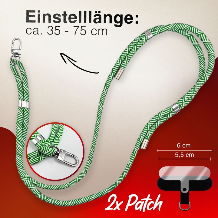 Produktbild Nalia HoldMe Lanyard Handykette – Universal Trageband für Smartphones - Verstellbar, Soft & Elastisch