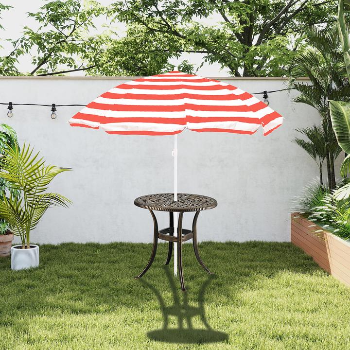 Produktbild Relaxdays Runder Gartentisch mit Schirmloch (53 x 53 cm)