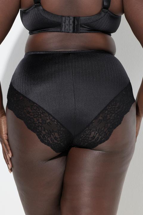 Produktbild Ulla Popken Maxislip, Satin, Spitzen-Rückseite (58)