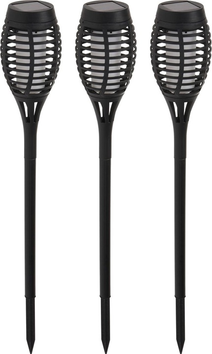 Actual product image ProGarden 9er-Set Solargartenfackel mit Erdspiess, je 42 cm