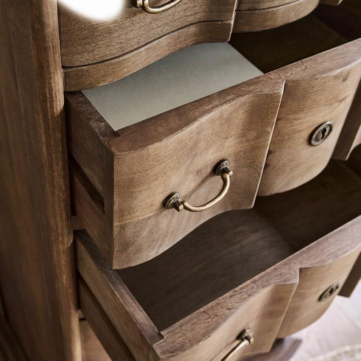 Produktbild Loberon Kommode Aiguillon braun (63 x 49 x 129 cm)