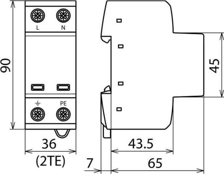 Image du produit Dehn SOEHNE Parafoudre combiné TNSysteme DSH TN 255