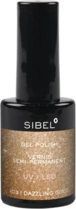 Sibel Gel Nail Polish Color 103 Dazzling Gold 14 Milliliters (Gel-Effekt Nagellack)