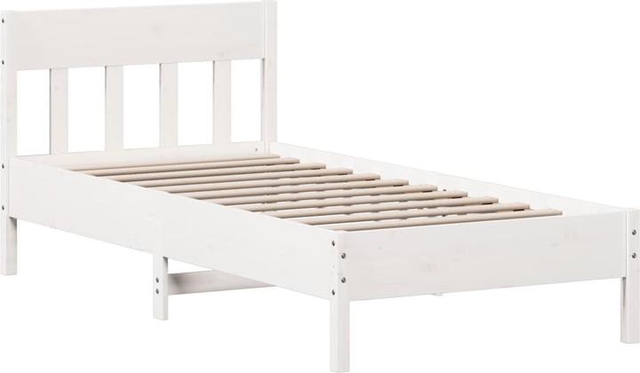 Actual product image vidaXL Bett mit Kopfteil Kiefer (90 x 190 cm)