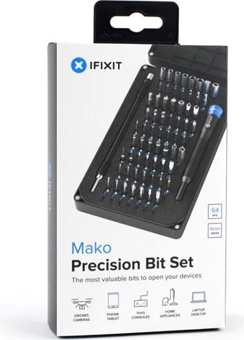 Produktbild iFixit Mako Precision Bit Set (1, 2, PH00, TR6, 0.9 mm, TR9, T3, P6, TR8, PH2, 5.5 mm, Y0, 1.5mm, 0.7 mm, 1.3 mm, PH1, P5, T TR 20, PH0000, T2, PH0, 3 mm, Y 000, 5 mm, Y 1, T TR 25, J 1, Y 00, 2.5 mm, 1mm, J 000, 3.5 mm, 4.5 mm, T TR 15, 2 mm, T5, J 00, TR7, T TR 10, J 0, T4, P2, 4 mm)
