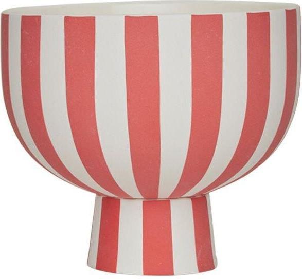 Image du produit OYOY Living Bol décoratif Toppu Bowl rouge/blanc (15 x 13 cm)