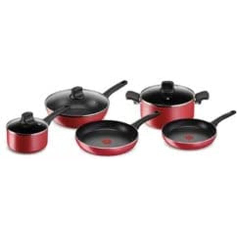 Lagostina Rosso Batteria 8Pz Cucina, Padella + Pentola,