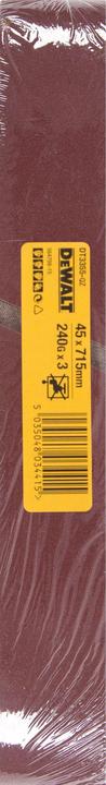 Produktbild DeWalt Schleifband stat. 45x715mm K240 3Stk (240)