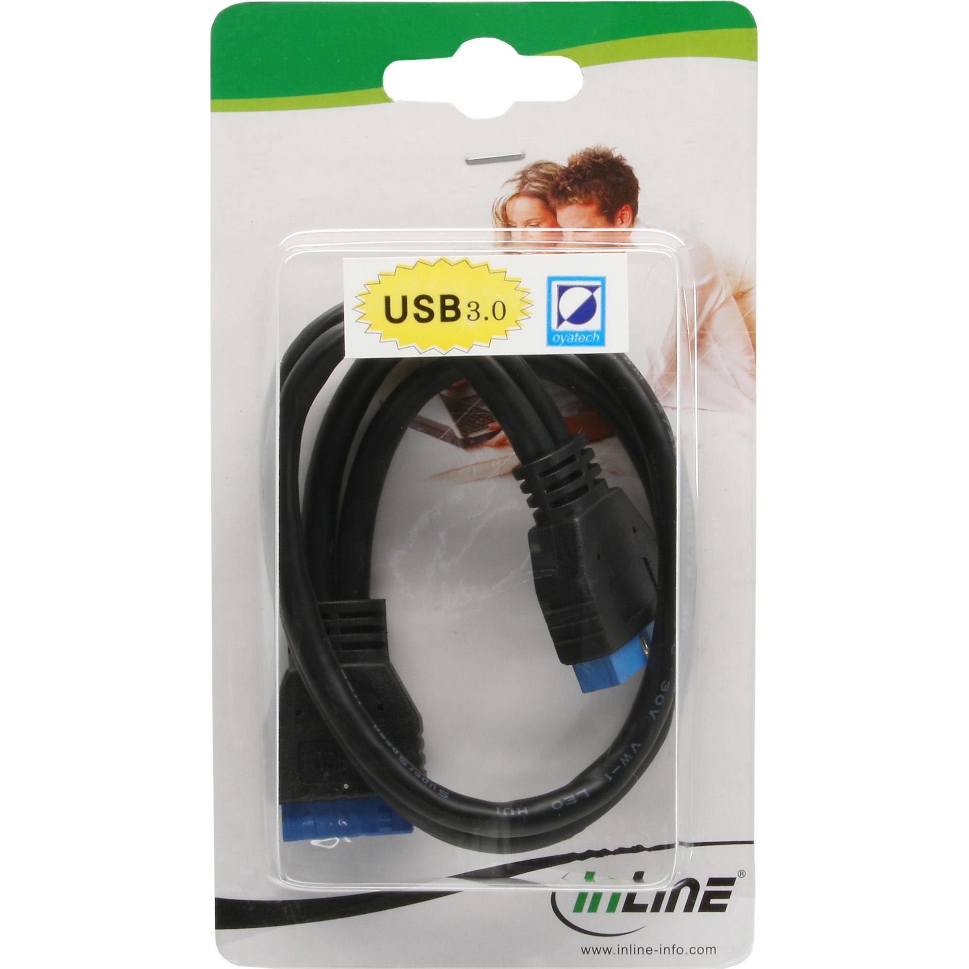 Thumbnail - InLine USB 3.0 Verlängerung (0.35 m, USB 3.0), USB Kabel