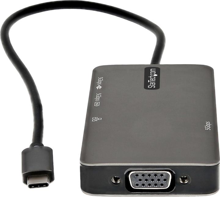 Image du produit StarTech Adaptateur multiport USB-C - USB-C vers HDMI ou VGA 1080p - Mini station d'accueil USB Type-C avec (USB-C, 6 ports)
