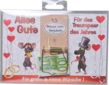 Actual product image UdoS Money Gift Mouse Trap For Wedding 10x5 cm multicoloured (1x)