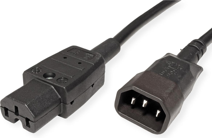 Image du produit Bachmann câble d'alimentation prise pour appareil froid IEC320 C14 - prise pour appareil chaud IEC320 C15 (1.50 m)