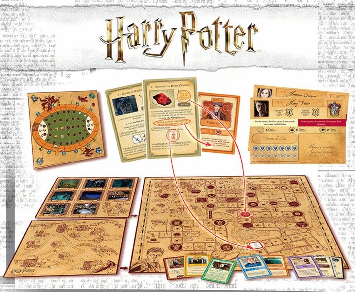 Actual product image Educa Spanish Harry Potter A Year at Hogwarts Game