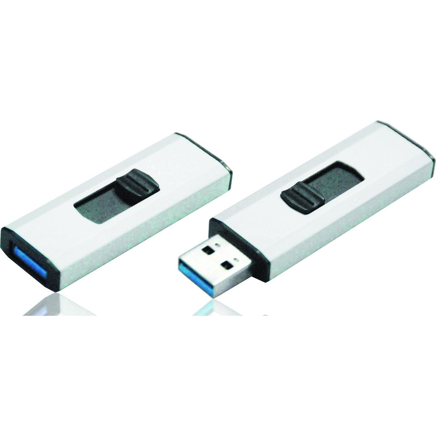 Q-Connect 128 GB „ 8 GB“ (KF16368) (8 GB, USB 3.2), USB Stick, Weiss, Schwarz