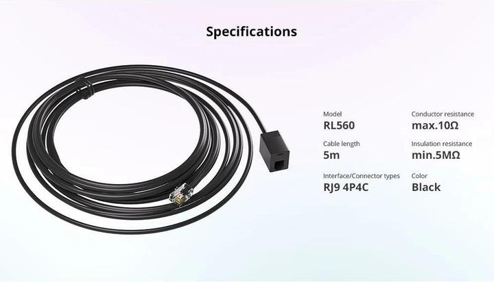 Immagine prodotto Sonoff Cavo di prolunga RL560, RJ9, 5 m