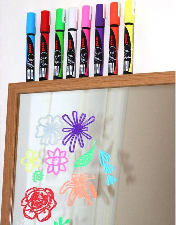 Produktbild Uni-ball Kreidemarker Chalk marker PWE5M/4 PF, 4er Etui (4x)