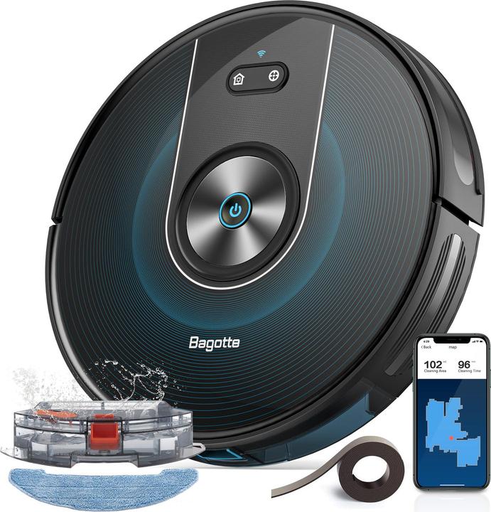 Bagotte BG800MAX (3000 Pa, Wiping cloth)