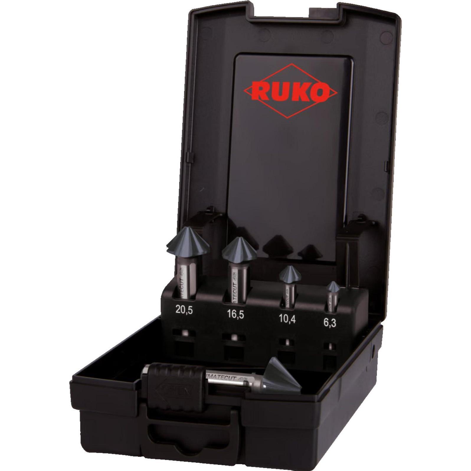 Thumbnail - Ruko, Bohrereinsatz, 5-teiliges Senkerset HSS RUnaTEC 4S 6,3-25mm (6,3-25mm)