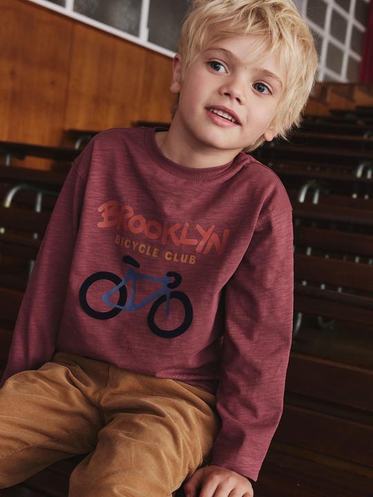 Actual product image Vertbaudet Jungen Shirt mit Flockprint und Recycling-Baumwolle (110)