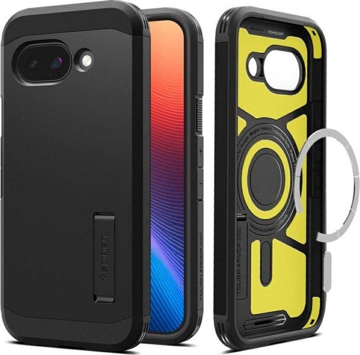 Actual product image Spigen - Tough Armor MagSafe - Google Pixel 9a - Black (Google Pixel 9a)