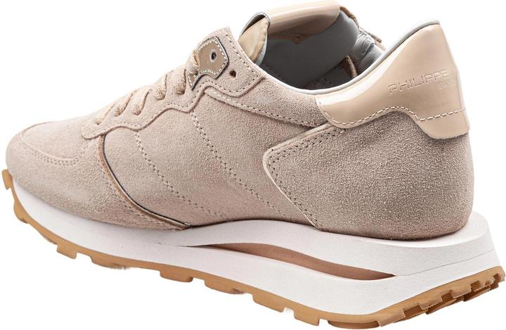 Actual product image Philippe Model sneakers tropez in camoscio colore beige (42)