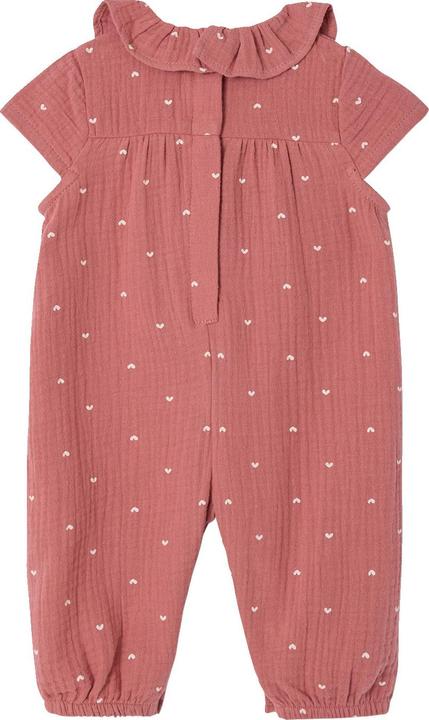 Vertbaudet Baby Overall mit Volantkragen Mädchen, Baumwolle