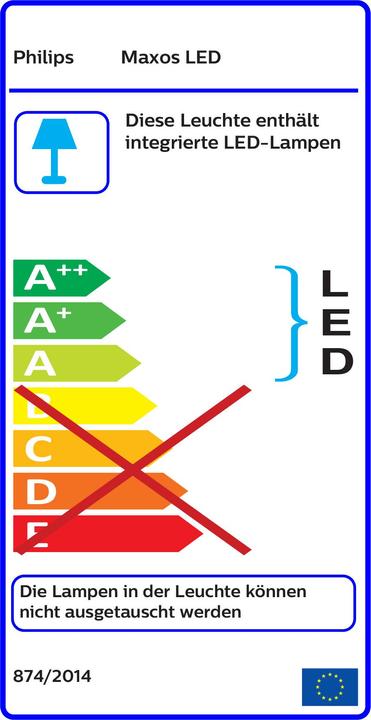 Energie-Label Philips Maxos Led Industry-TL5 49 W 1-längig-LED 66167199 (4000 lm, E40)