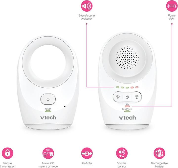 Productafbeelding VTech DM1111 (Babyfoon Audio, 460 m)