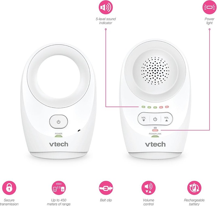 Productafbeelding VTech DM1111 (Babyfoon Audio, 460 m)