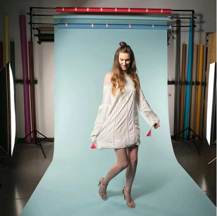 Actual product image Savage Hintergrund Papier 2.72 x 11m Sky Blue (272 cm, 1100 cm)