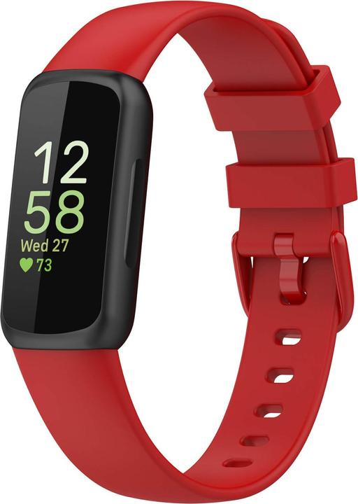 Cover-Discount Fitbit Inspire 3 - Silicone Vervangingsarmband Rood (Silicone)