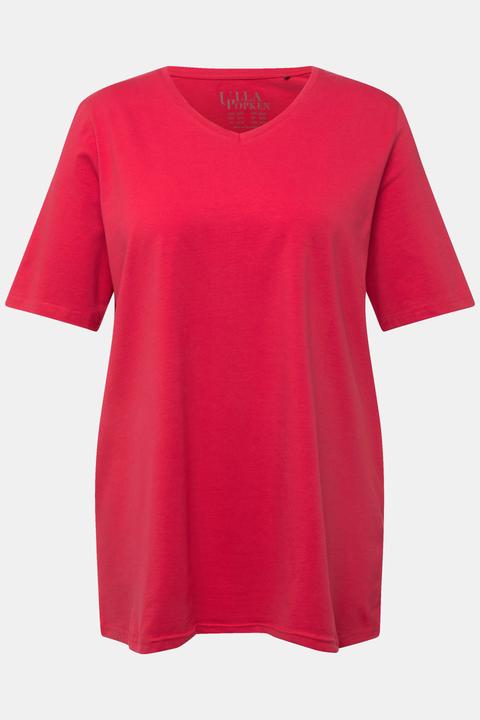 Actual product image Ulla Popken Essential V-Neck Stretch Tee (60)