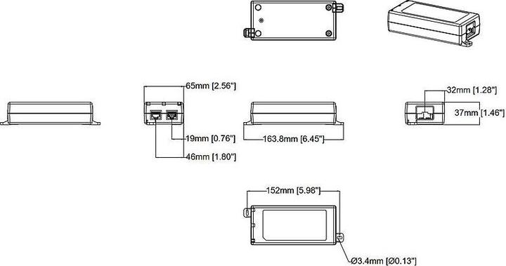 Produktbild Axis PoE+ Injector 30 W Midspan AC/DC 24 V AC und 10-28 V DC (802.3at (PoE+), 30 W)