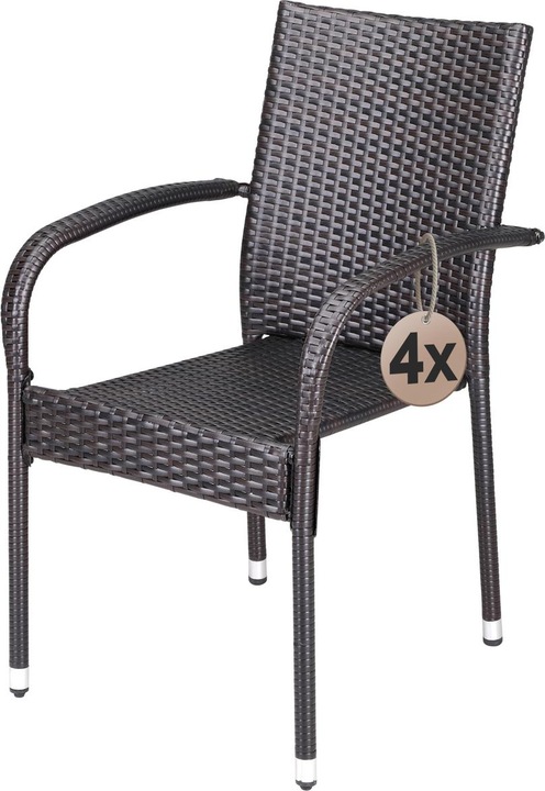 Set of 4 brown