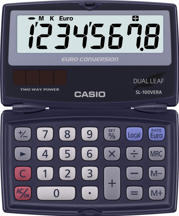 Casio SL-100VER (Solarzellen, Batterien)