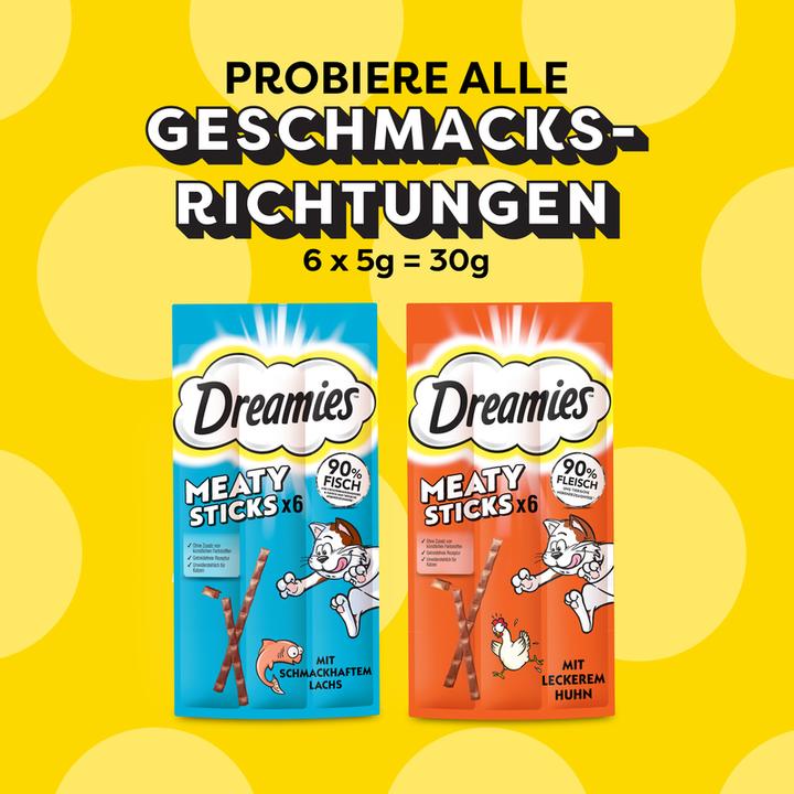 Actual product image Dreamies Meaty Sticks Chicken (Adult, 1 pcs., 30 g)